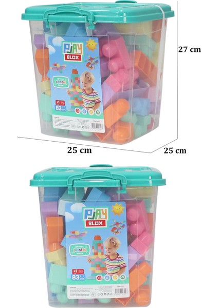 2922 Pastel Renkler Mega Blok Seti 83 Parça Kovalı indirimleri
