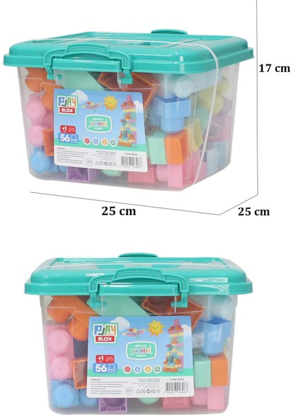 3066 Pastel Renkler Mega Blok Seti 56 Parça Kovalı indirimleri