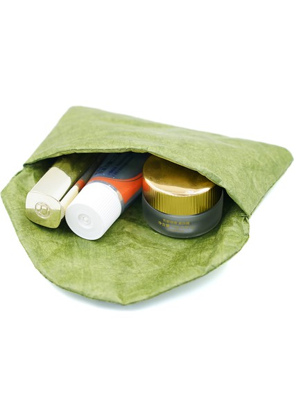 Yeşil Mini Seyahat Taşınabilir Kadın Ruj Oje Washbag Işlevli Tuvalet Seti Makyaj Çantası (Yurt Dışından)