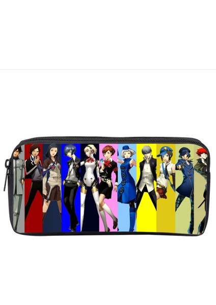 18 Kadın Anime Oyunu Persona 5 Öğrenci Kalem Kutusu Çocuklar Karikatür Kalem Genç Fermuarlı Makyaj Çantası (Yurt Dışından)