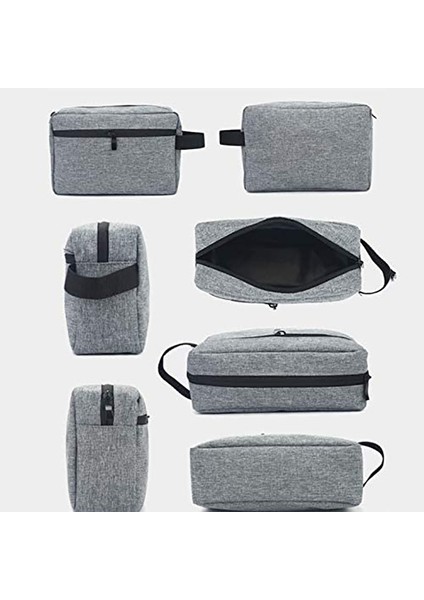 Stil 2-Gri Seyahat Erkek Tuvalet Kadın Necessaire Durumda Su Geçirmez Kadın Güzellik Yıkama Kılıfı Makyaj Çantası (Yurt Dışından) modelleri