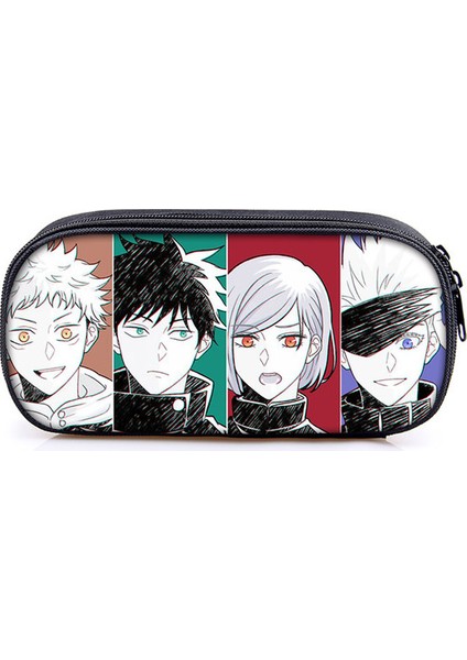 DQBBZSHZC01CW Anime Jujutsu Kaisen Itadori Yuuji Gojou Satoru Kalem Kutusu Sk8 Infinity Kalem Kalem Kutusu Kırtasiye Saklama Makyaj Çantası (Yurt Dışından)