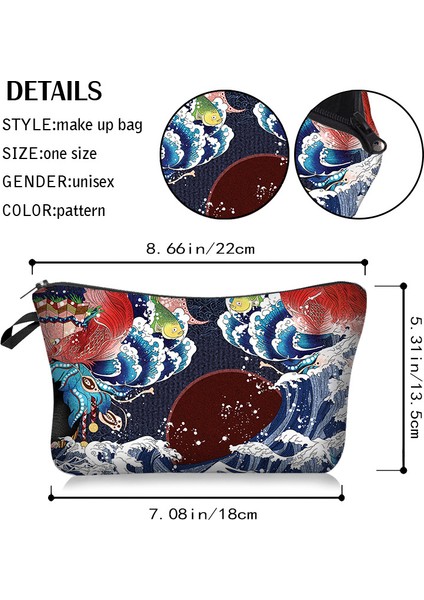 SAFRO-HZB15 Mısır Hiyeroglif Sembolleri Baskı Baskı Afrikalı Kadın Kız Ruj Seyahat Için Saklama Torbaları Neceser Makyaj Çantası (Yurt Dışından) fiyatları