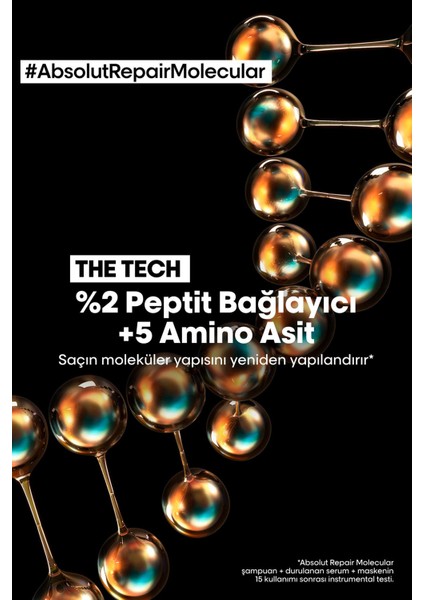 L'Oréal Professionnel Serie Expert Absolut Repair Molecular Arındırıcı Şampuan 500ml