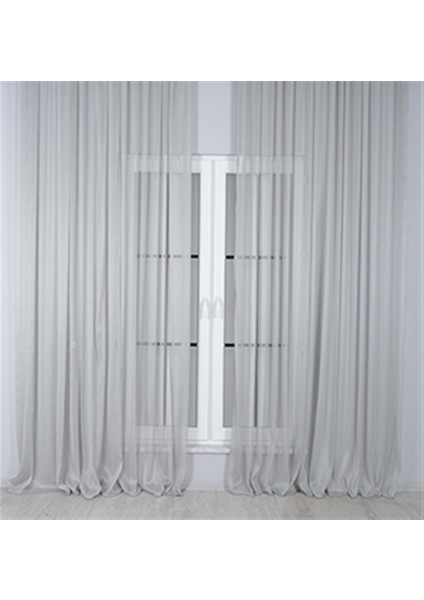 Murcia Dökümlü Tül Perde Pilesiz Gri fiyatları