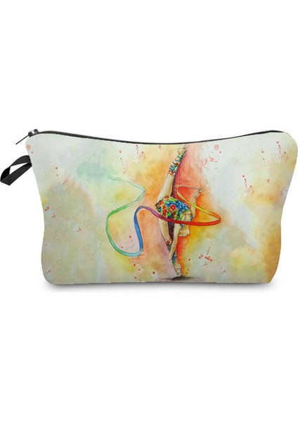 HZ5492 Kız Ritmik Jimnastik Seyahat Tuvalet Tutucu Güzellik Bale Dansçısı Kız Ruj Kadın Makyaj Çantası (Yurt Dışından)