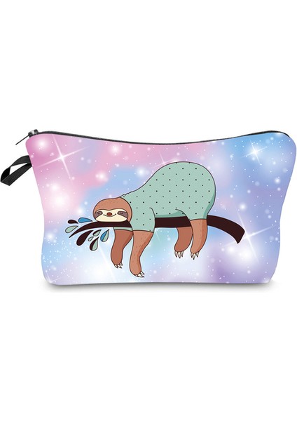 273-12 Güzel Maymun Baskılı Kalem Kadın Organizatör Seyahat Için Renkli Saklama Kadın Küçük Hediye Makyaj Çantası (Yurt Dışından)