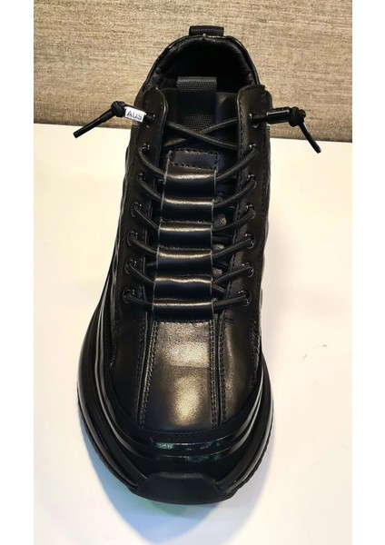 23K504-3 Erkek Deri Sneakers Siyah modelleri