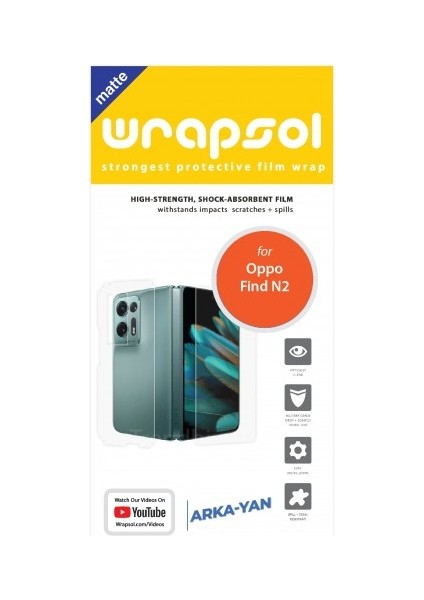 Oppo Find N2 Mat Arka ve Yan Koruyucu Film fiyatları