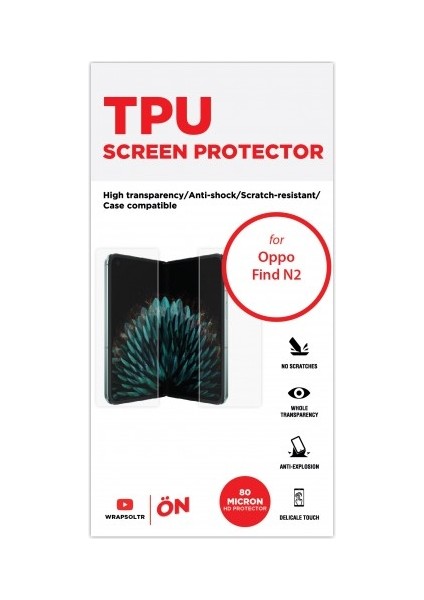 Oppo Find N2 Ekran Koruyucu Tpu Film fiyatları