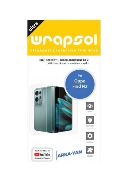 Oppo Find N2 Arka ve Yan Koruyucu Poliüretan Film fiyatları