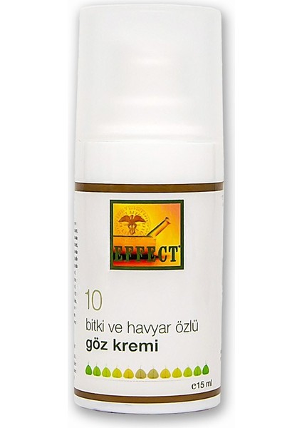 10 Bitki Özlü ve Havyarlı Göz Kremi 15 ml