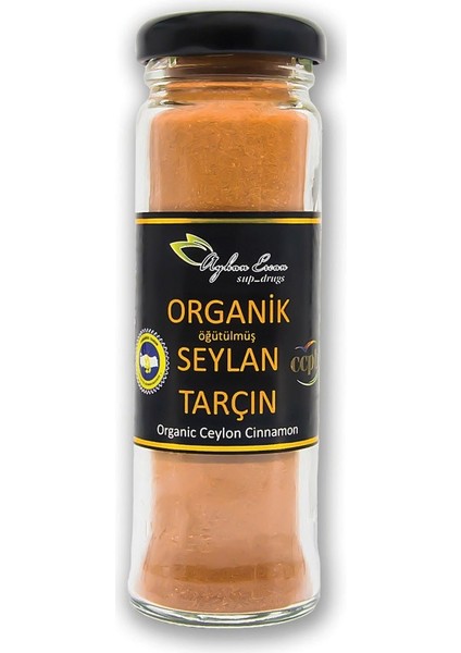 Öğütülmüş Organik Seylan Tarçını 40 G