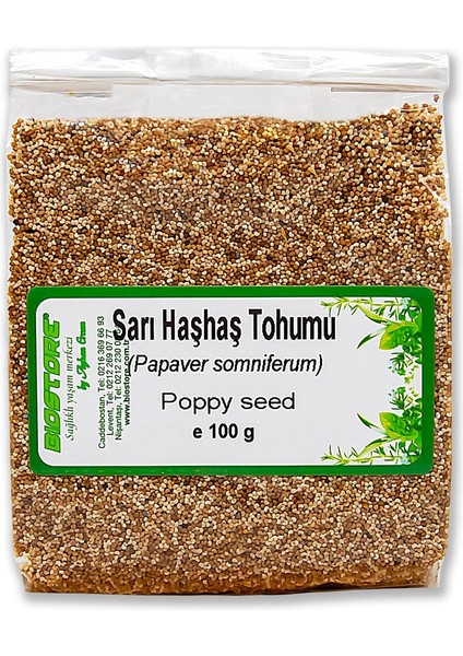 BioStore Sarı Haşhaş Tohumu 100 G