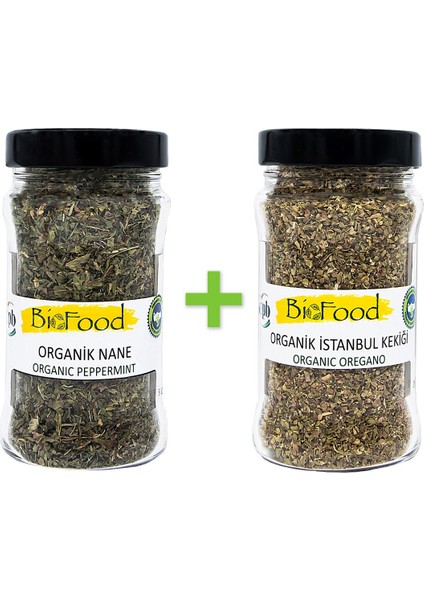 Organik Nane 50 G+Biofood Organik İstanbul Kekiği 35 G