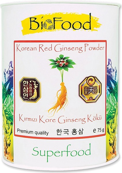Kırmızı Kore Ginseng Kökü 75 G