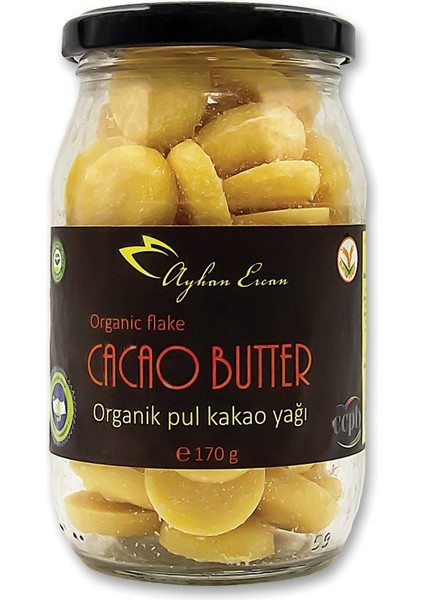 Organik Cacao Butter Wafer Flake Pul Kakao Yağı 170 G