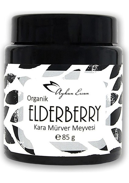 Ayhan Ercan Organik Elderberry Kara Mürver Meyvesi Tozu 85 G