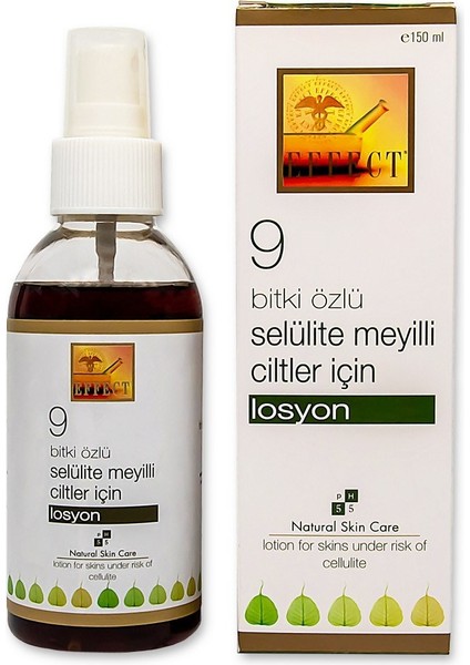 9 Bitki Özlü Selülite Meyilli Ciltler için Losyon 150 ml
