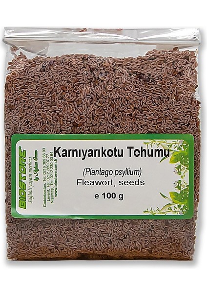 Psyllium Husk Karnıyarık Otu Tohumu 100 G
