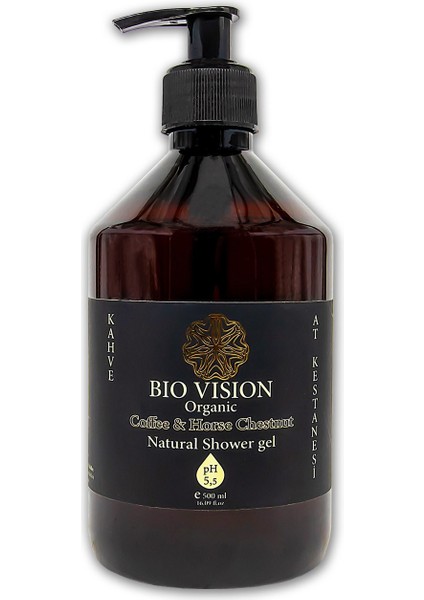BioVision Organik Kahve ve At Kestanesi Duş Jeli 500 ml