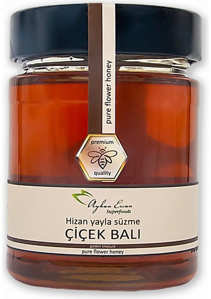 Ayhan Ercan Hizan Yayla Süzme Çiçek Balı 350 G