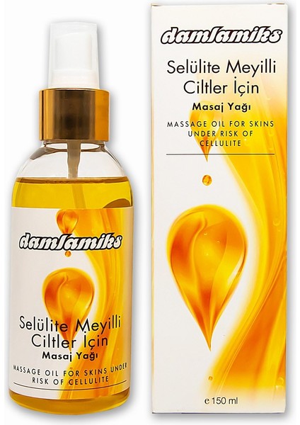 Damlamiks Selülite Meyilli Ciltler için Masaj Yağı 150 ml