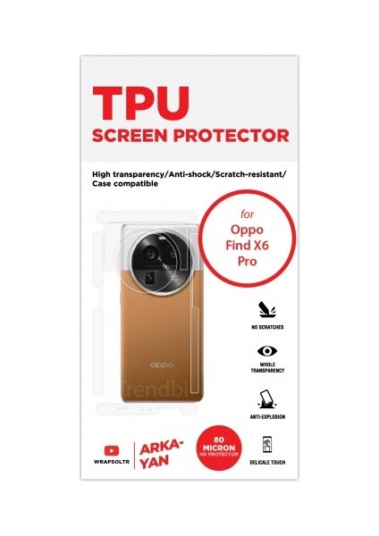 Oppo Find X6 Pro Arka Kamera ve Üst Kısmı Koruyantpu Film fiyatları
