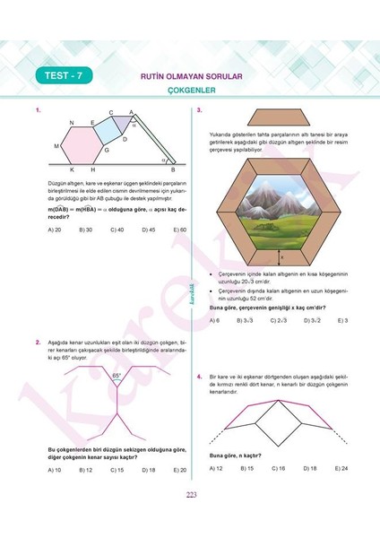 Güncel TYT Geometri Soru Bankası