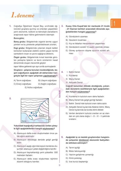 Güncel TYT Coğrafya Denemeleri fiyatları