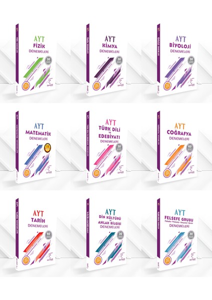 Güncel AYT Denemeler Tüm Dersler Modüller Seti