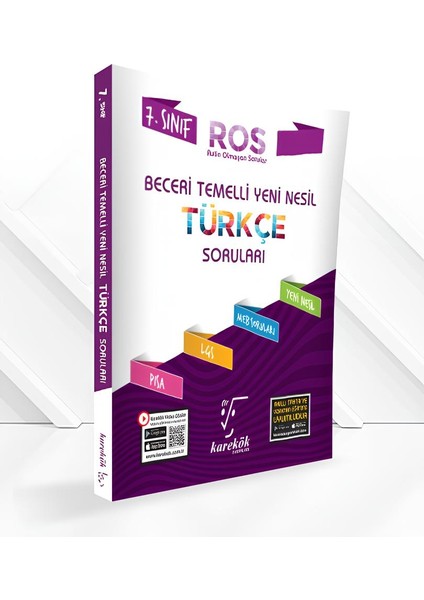 Karekök Yayıncılık Güncel 7. Sınıf Türkçe-Matematik Beceri Temelli Yeni Nesil (Ros) Seti