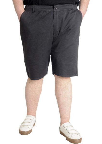 Mode Xl Büyük Beden Erkek Kapri Yancep Nice Classic 21402 Antrasit