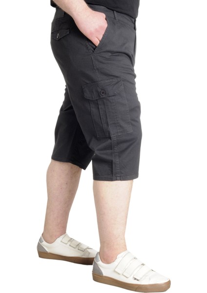 Mode Xl Büyük Beden Erkek Kapri Klasik 21401 Antrasit fiyatları