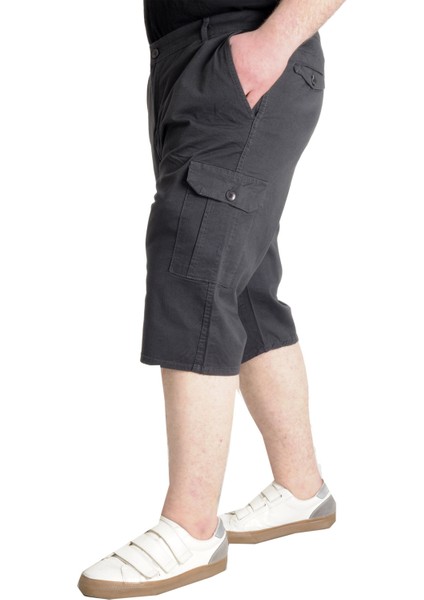 Mode Xl Büyük Beden Erkek Kapri Klasik 21401 Antrasit modelleri