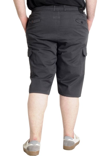 Mode Xl Büyük Beden Erkek Kapri Klasik 21401 Antrasit fırsatları