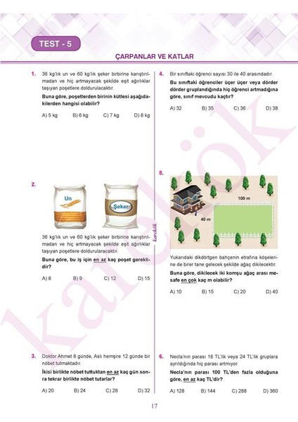 Güncel 8. Sınıf LGS Matematik Konu An + LGS Soru Bank + LGS Sorudeneme Set