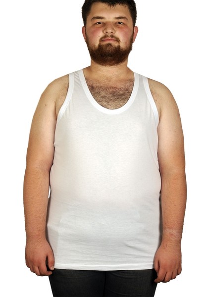 Büyük Beden Erkek Atlet Bisiklet Yaka 6340