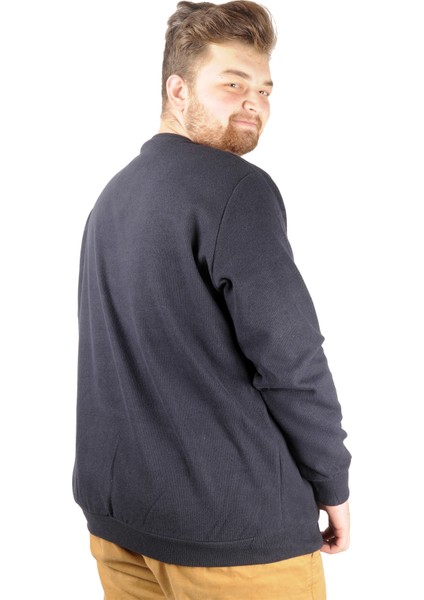 Erkek Sweat Bisyaka Selanik Basic B21545 Lacivert