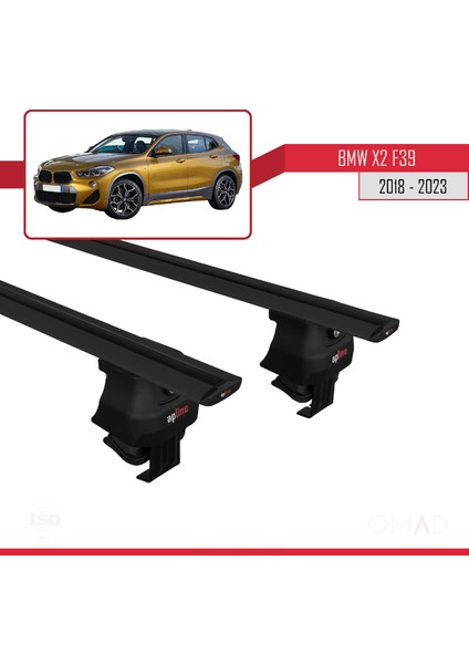 Bmw X2 (F39) 2018 ve Sonrası ile Uyumlu Ace-4 Ara Atkı Tavan Barı Siyah