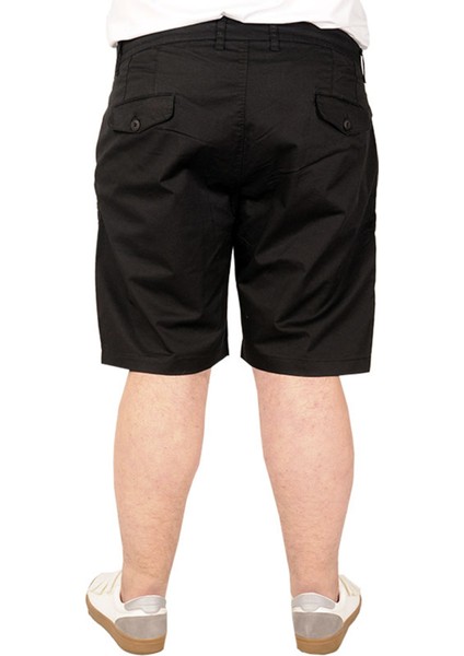 Kapri Yancep Nice Classic Büyük Beden Erkek Şort Siyah Rahat Kesim Yazlık fırsatları