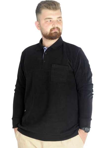 Erkek Sweat Polo Cepli Selanik Basic 20441 Siyah fiyatları