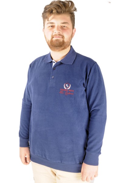 Erkek Sweat Polo Selanik Young Rich 20444 Indigo