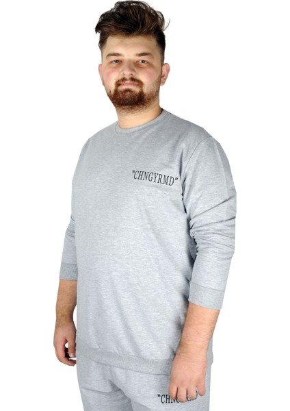 Büyük Beden Eşofman Üstü Chngyrmd 21206 Grimelanj