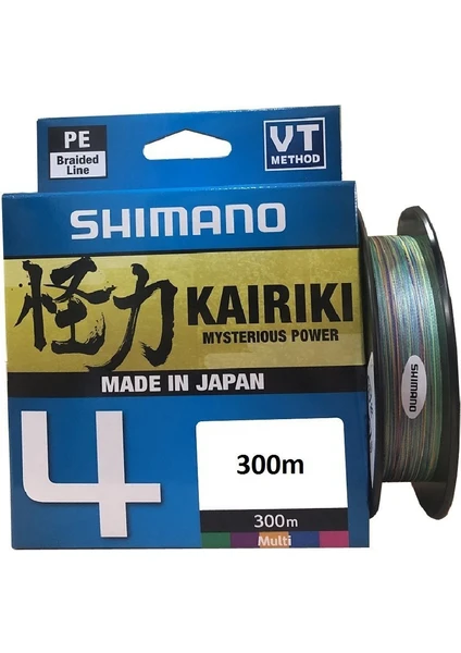 Kairiki 4 Kat Multi Color 300 mt Ip Misina 0,19MM