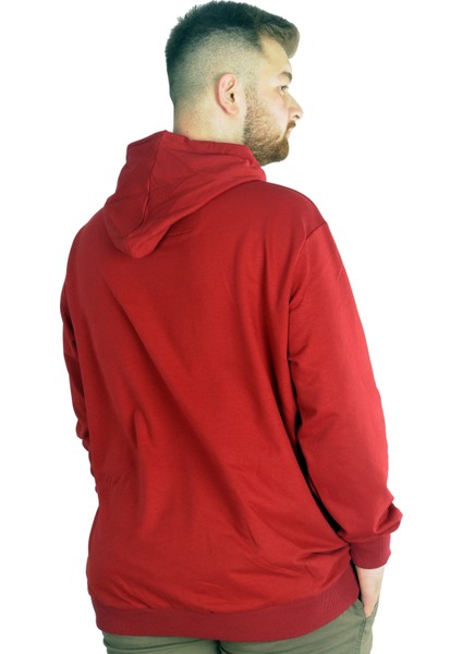 Büyük Beden Eşofman Üstü 2ip Basic 20569 Bordo modelleri