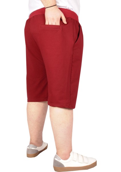 Büyük Beden Erkek Kapri Straight Basic 20500 Bordo fiyatları