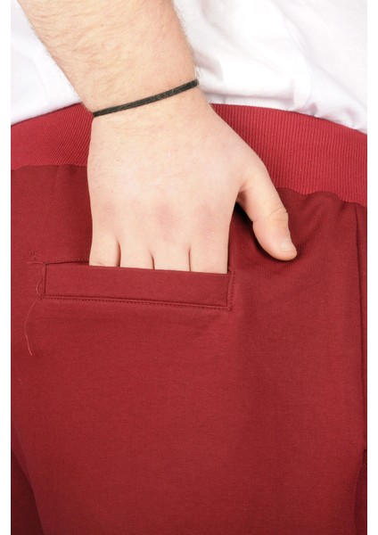 Büyük Beden Erkek Kapri Straight Basic 20500 Bordo modelleri