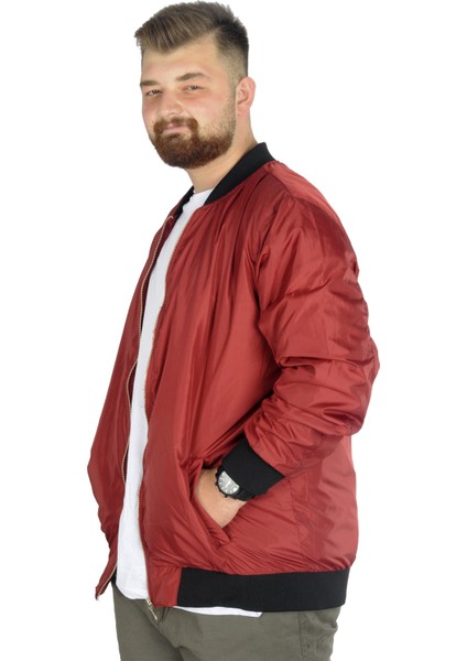 Büyük Beden Erkek Kolej Mont Bordo Renkli İnce Kumaş 2022 Sonbahar-Kış fiyatları