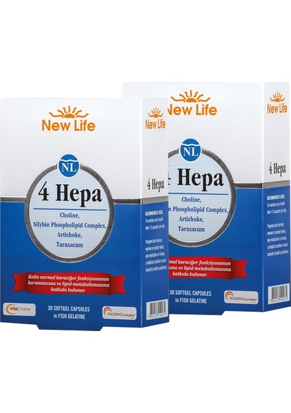 4 Hepa 30 Kapsül 2 Adet
